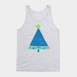 Funky Triangles Christmas trees Tank Top